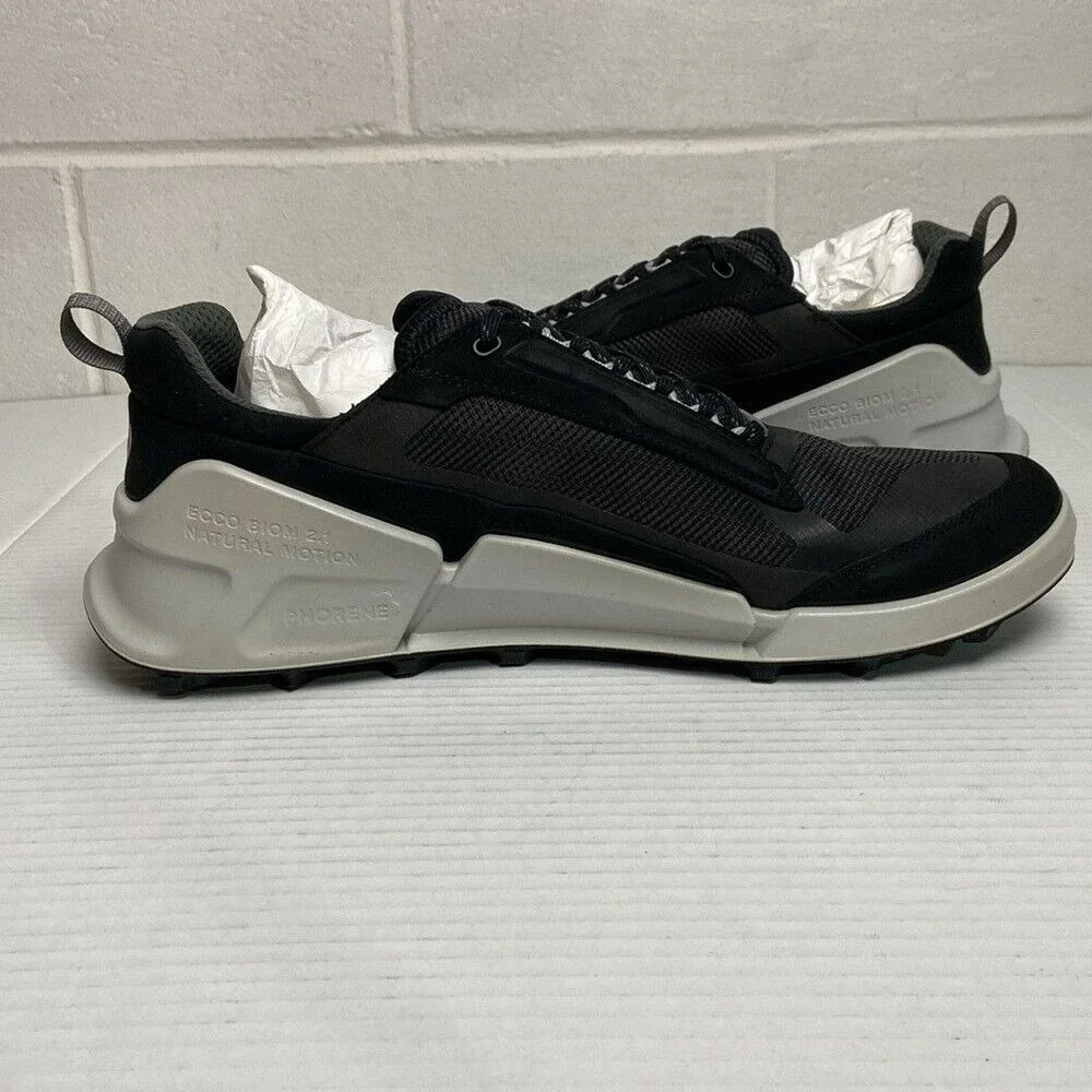 NIB ECCO Biom 2.1 X Mountain Men's Nubuck Waterproof Outdoor Sneaker‎ EU46 Black